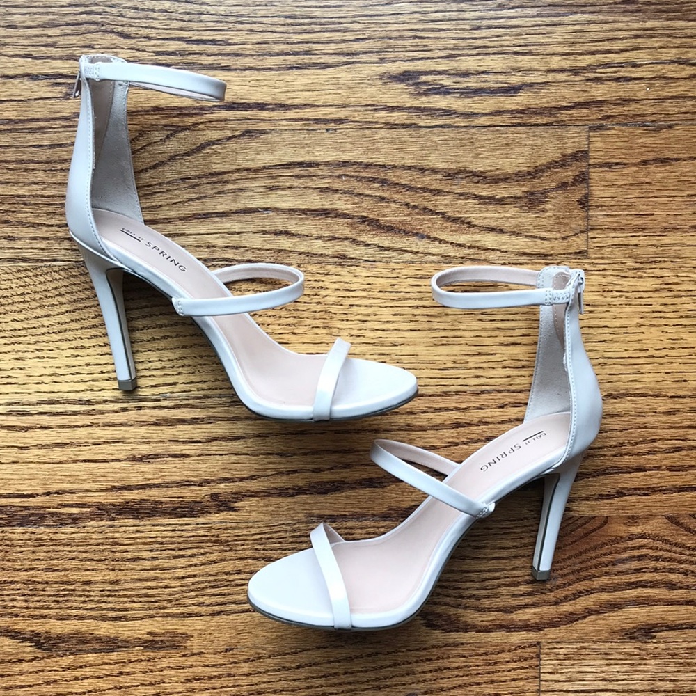 Call It Spring Astoelian Stiletto Heel Sandals - Nude 7.5 - Picture 3 of 6